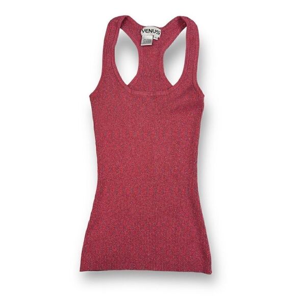 Venus Vintage Metallic Sweater Tank Top Size Small - Picture 1 of 4